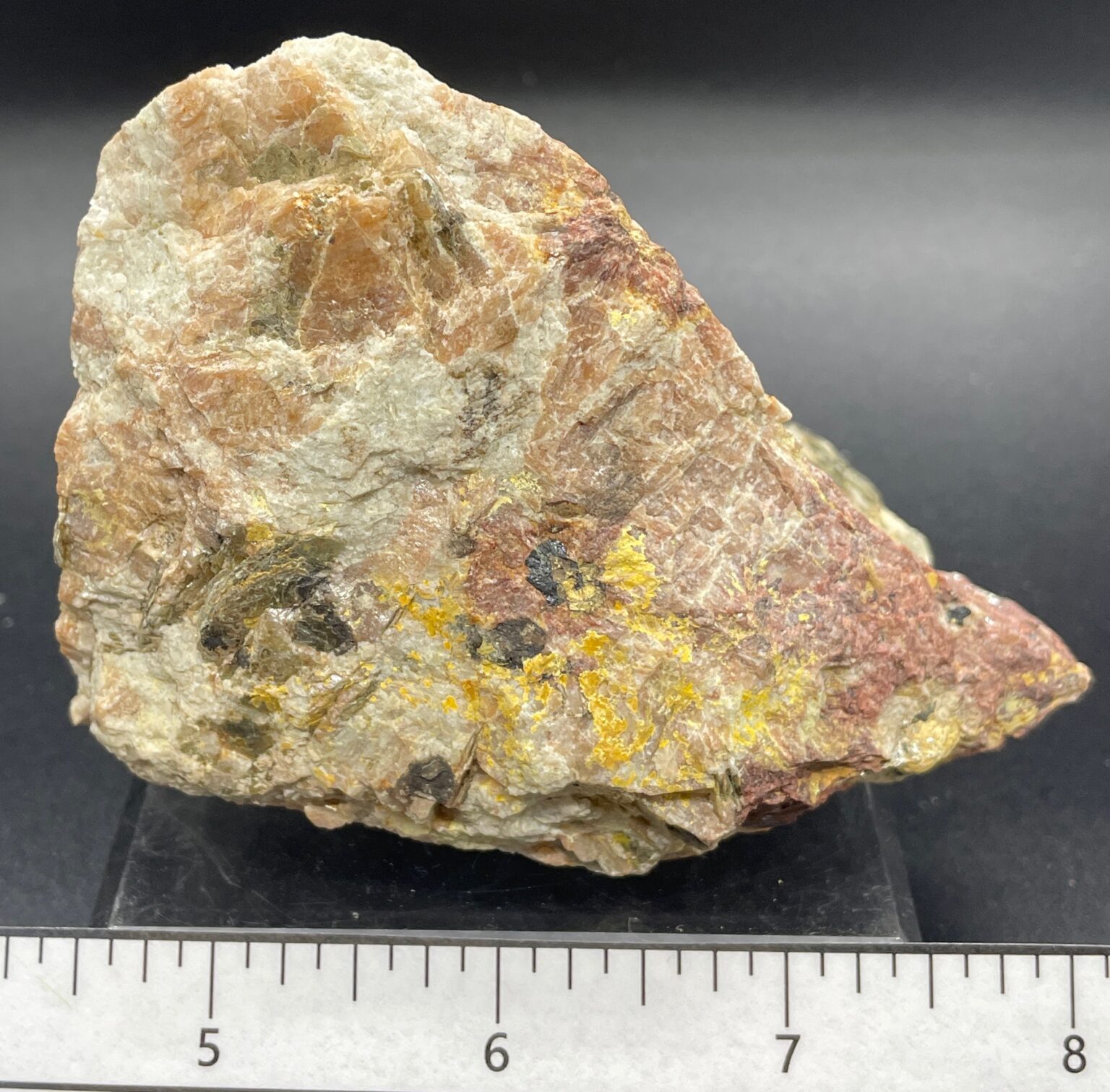 “Gummite”, Uraninite, Autunite Allen Quarry, Alstead, New Hampshire