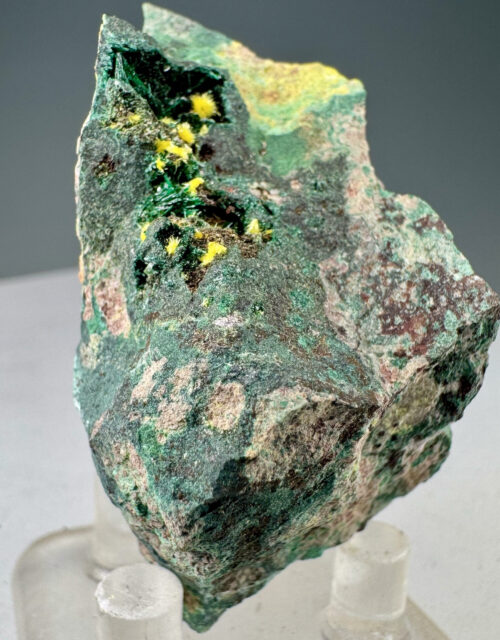 Uranophane, Malachite