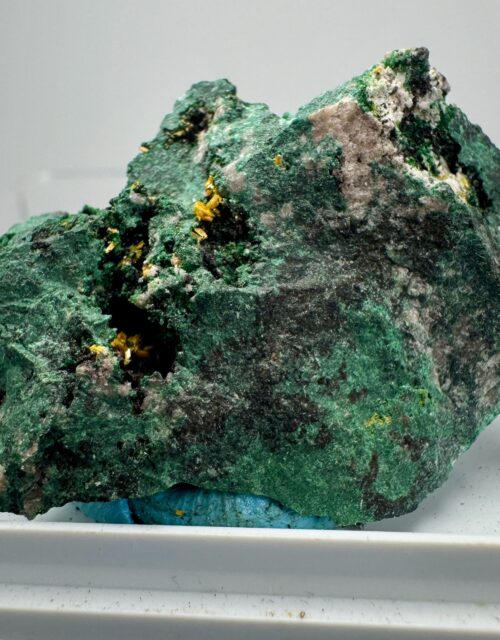 Kasolite, Wulfenite, Malachite