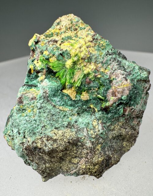 Uranophane, Metatorbernite, Kasolite, Cuprosklodowskite