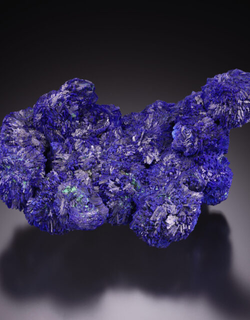 Azurite "Rose" with minor Malachite