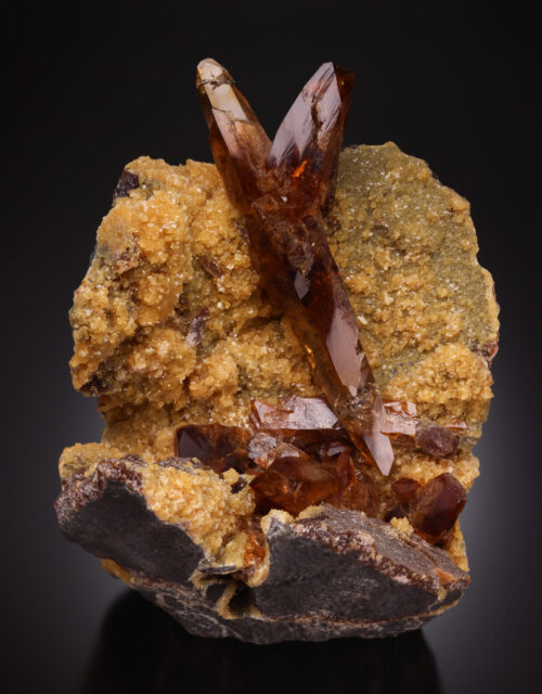 Baryte, Calcite