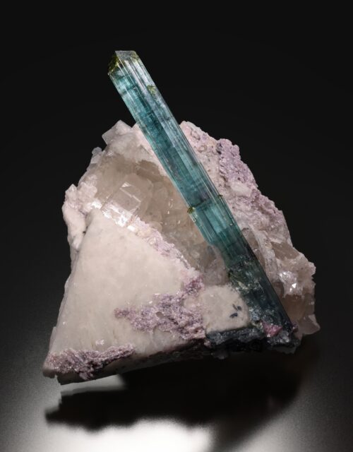 Elbaite Tourmaline, Albite, Lepidolite