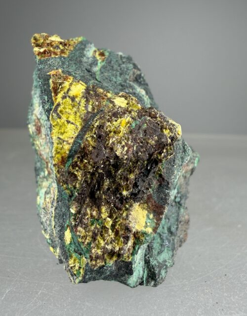 Uranophane, Sklodowskite, Malachite