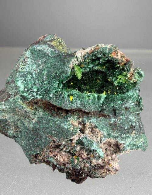 Uranophane, Sklodowskite, Malachite