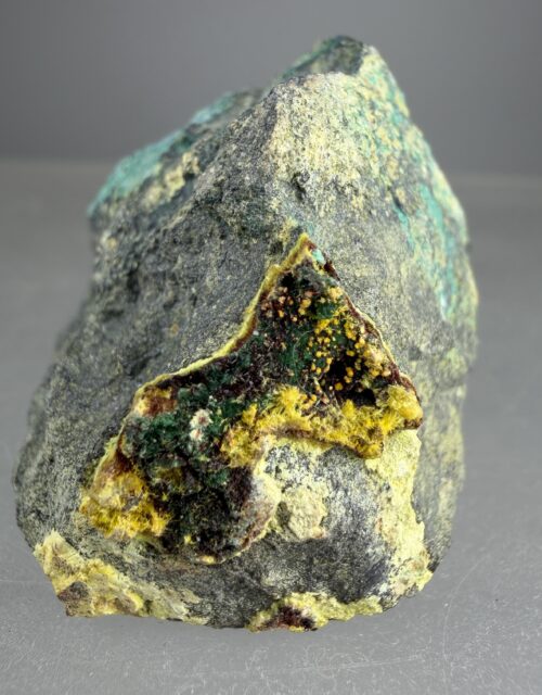Uranophane, Sklodowskite, Malachite