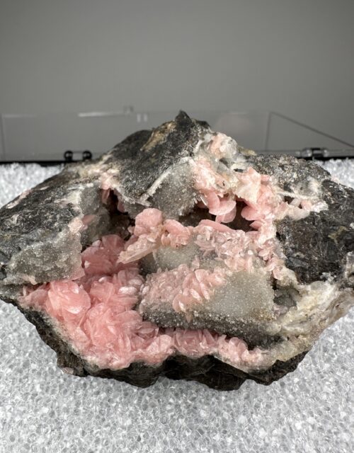 Rhodochrosite, Quartz, Alabandite